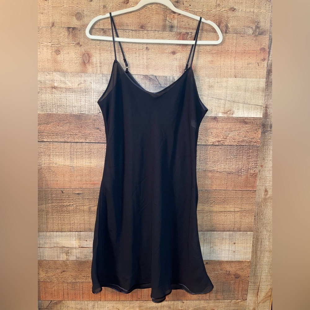 🖤 Farr West vintage sheer slip dress Lingerie